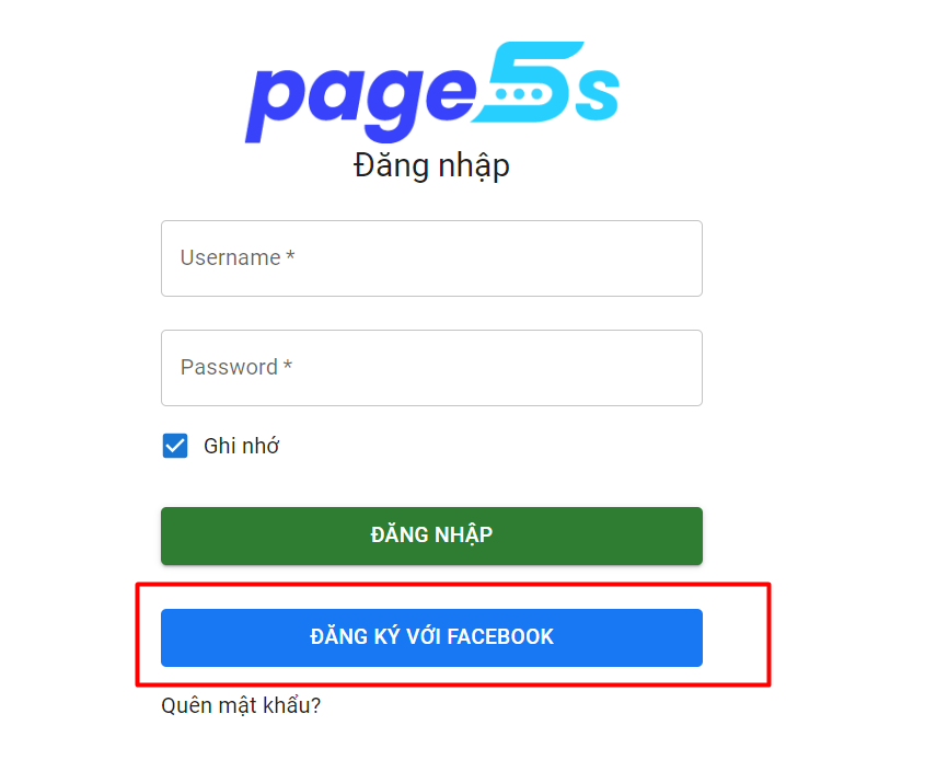 Đăng ký tài khoản phần mềm quản lý Fanpage